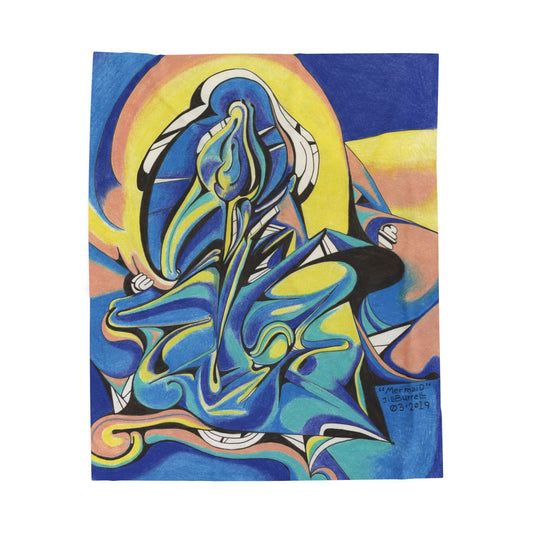 "The Mermaid" Plush Blanket